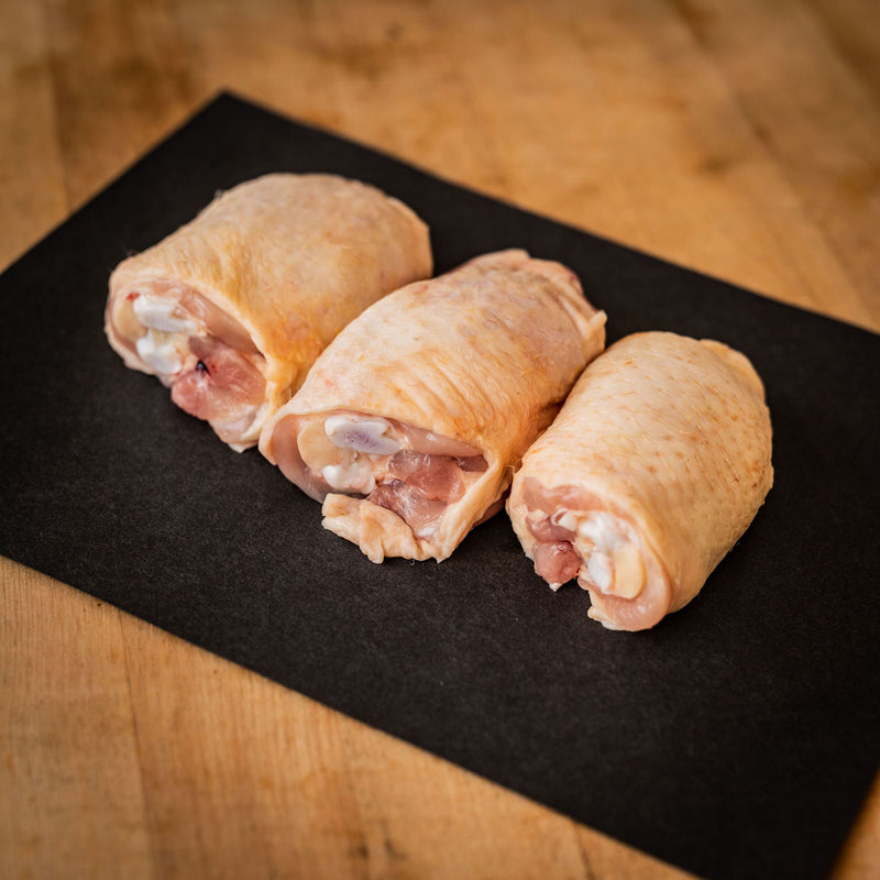 Chicken Thighs, Bone-In, Skin-On